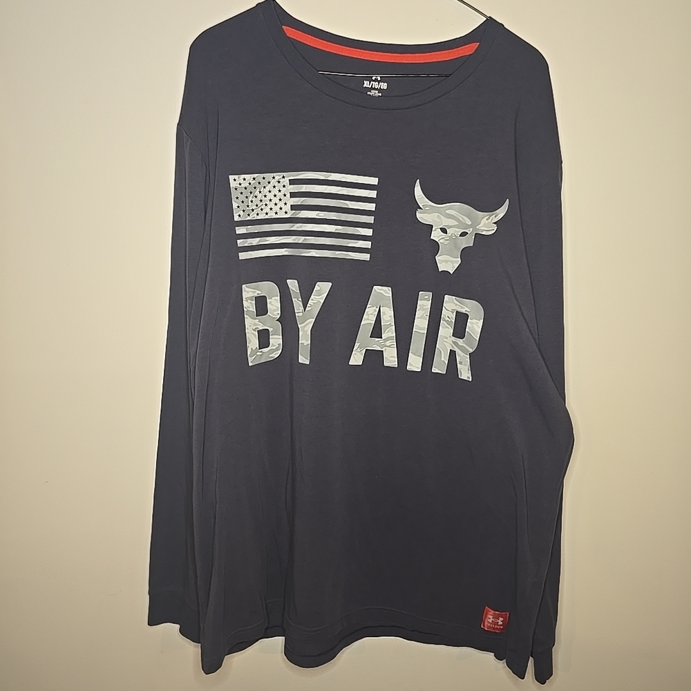 Under Armour Men’s Size XL Long Sleeve T-shirt Project Rock Vet Day  By Air